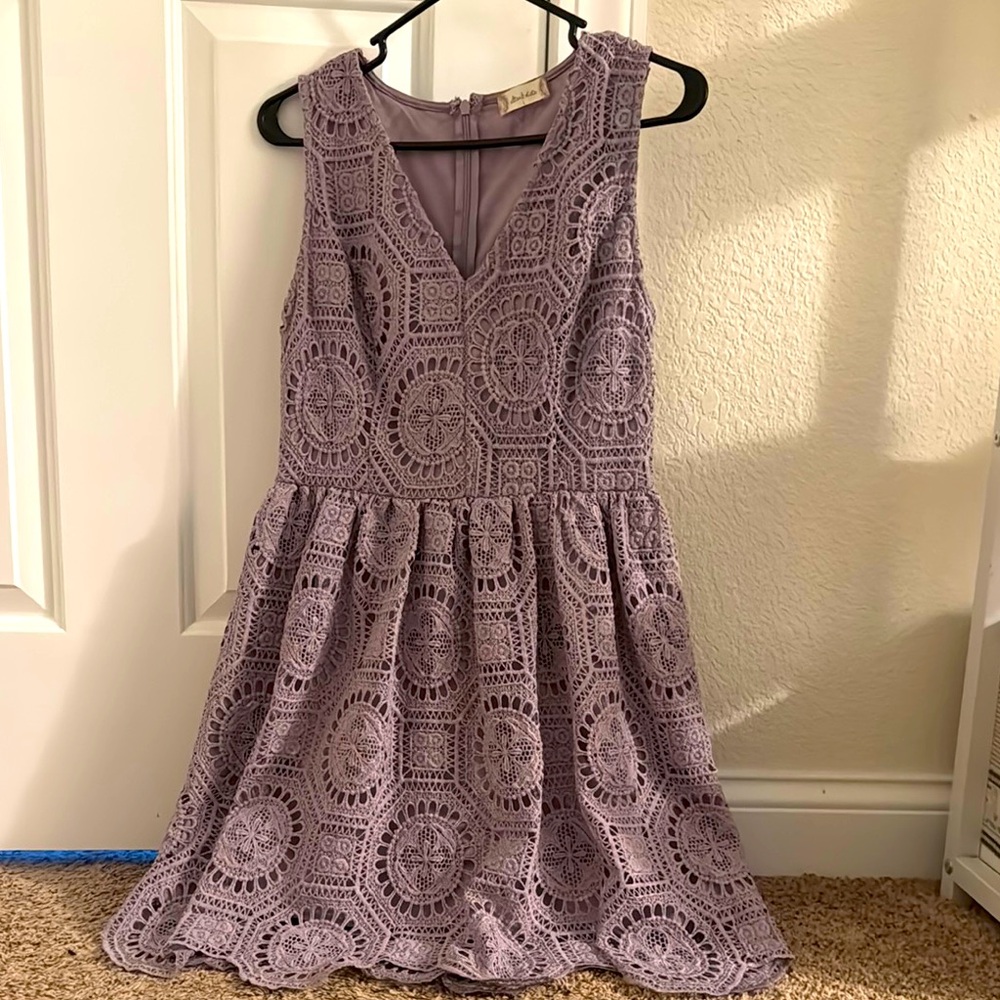 Altar’d State Lavender Lace Women’s Dress